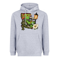 Heather Grey louisiana state Heavyweight Hoodie - BarkalooDesign