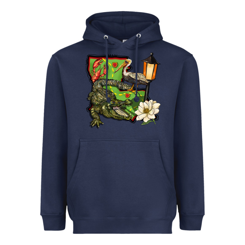 Louisiana State Heavyweight Hoodie by BarkalooDesign | Teevron