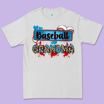 Baseball Grandma With Leopard Premium Tee Designed By Zillion Design Studio