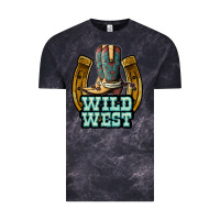 Cloud Black wild west Vintage Tee - JahusDesignShop