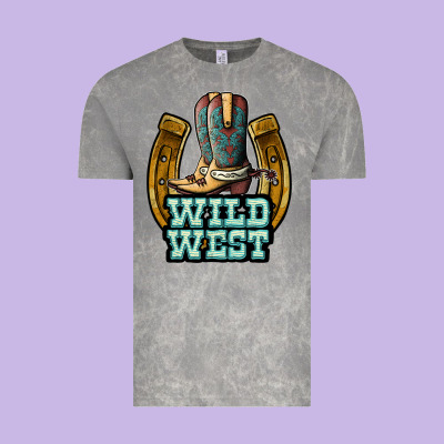 Wild West Vintage Tee Designed By Jahusdesignshop