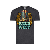 Vintage Black wild west Vintage Tee - JahusDesignShop