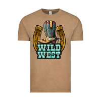 Vintage Coffee wild west Vintage Tee - JahusDesignShop