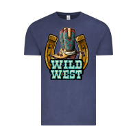 Vintage Denim wild west Vintage Tee - JahusDesignShop