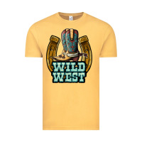 Vintage Mustard wild west Vintage Tee - JahusDesignShop