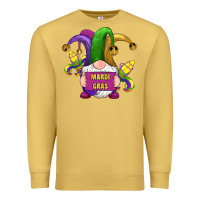 Antique Gold mardi gras gnomes fleur de lis Premium Sweatshirt - RanaPortraitStore