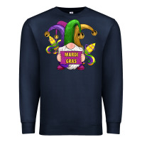 Navy mardi gras gnomes fleur de lis Premium Sweatshirt - RanaPortraitStore
