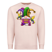 Pale Pink mardi gras gnomes fleur de lis Premium Sweatshirt - RanaPortraitStore