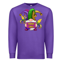 Purple mardi gras gnomes fleur de lis Premium Sweatshirt - RanaPortraitStore