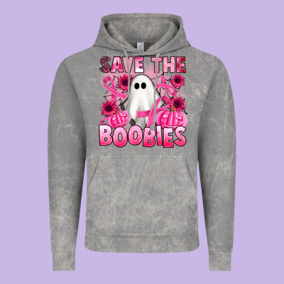 Save The Boobies Vintage Hoodie Designed By Artiststas