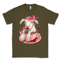 Army Green valentines day lamb Classic Tee - Jasminsmagicworld