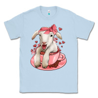 Dusty Blue valentines day lamb Classic Tee - Jasminsmagicworld