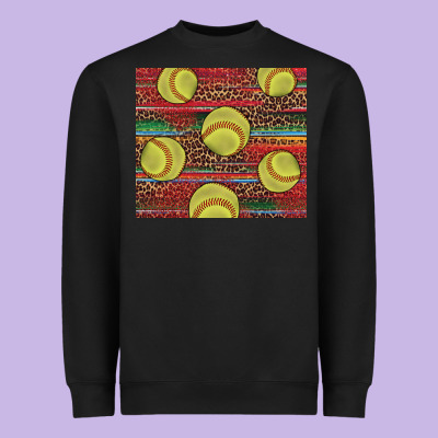 Western Softball Heavyweight Sweatshirt Designed By Adodesignshop