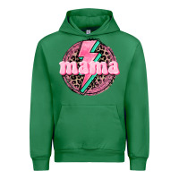 Emerald Mama leopard background Mother's Day Urban Hoodie - CowGirlArtShop