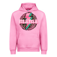 Fuchsia Pink Mama leopard background Mother's Day Urban Hoodie - CowGirlArtShop