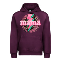 Mauve Wine Mama leopard background Mother's Day Urban Hoodie - CowGirlArtShop