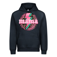 Navy Mama leopard background Mother's Day Urban Hoodie - CowGirlArtShop