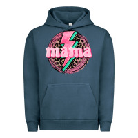 Pigment Midnight Navy Mama leopard background Mother's Day Urban Hoodie - CowGirlArtShop