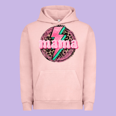 Mama Leopard Background Mother's Day Urban Hoodie Designed By Cowgirlartshop