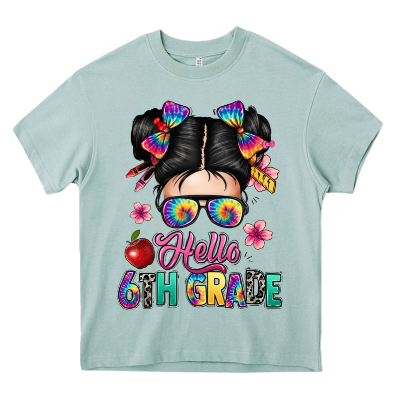 Hello Sixth Grade Kid Heavy Core Tee by texasbilliewilder | Teevron