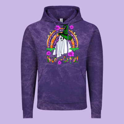 Boo Tiful Ghost Vintage Hoodie Designed By Bundleandbundleshop