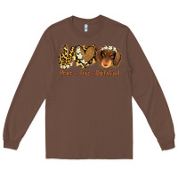 Chestnut Peace Love Dachshund Long Sleeve Tee - Jasminsmagicworld