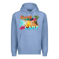 Colony Blue summer camp Premium Hoodie - NancyCooperArtShop