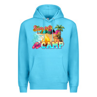 Ocean Blue summer camp Premium Hoodie - NancyCooperArtShop