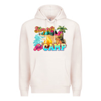 Pale Pink summer camp Premium Hoodie - NancyCooperArtShop