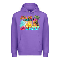 Purple summer camp Premium Hoodie - NancyCooperArtShop