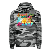 Slate Camo summer camp Premium Hoodie - NancyCooperArtShop