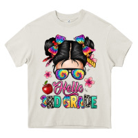 Cream hello third grade kid Heavy Core Tee - texasbilliewilder