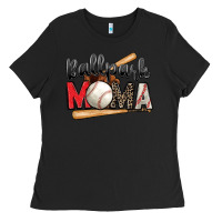 Black ballpark mama baseball Ladies Tee - Zillion Design Studio