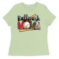 Matcha ballpark mama baseball Ladies Tee - Zillion Design Studio