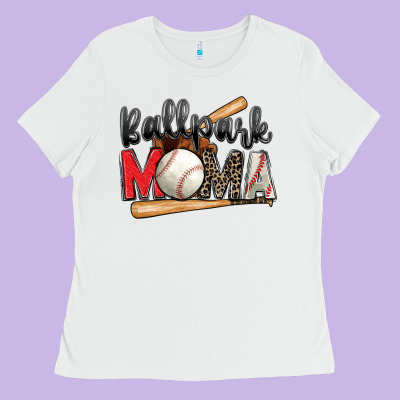 Ballpark Mama Baseball Ladies Tee Designed By Zillion Design Studio