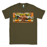 Army Green it's fall y'all cow Classic Tee - Jasminsmagicworld