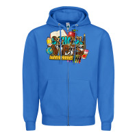 True Royal school vibes Zipper Hoodie - NancyCooperArtShop