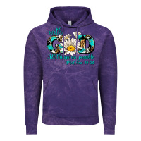 Cloud Purple with god all things are possible daisy Vintage Hoodie - AdoDesignShop