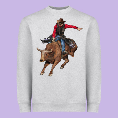 Western Cowboy Heavyweight Sweatshirt Designed By Adodesignshop