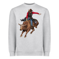 Heather Grey western cowboy Heavyweight Sweatshirt - AdoDesignShop