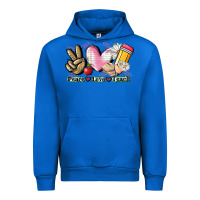 Cobalt Peace love teach Urban Hoodie - CowGirlArtShop