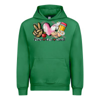 Emerald Peace love teach Urban Hoodie - CowGirlArtShop
