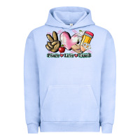 Pigment Grape Ice Peace love teach Urban Hoodie - CowGirlArtShop