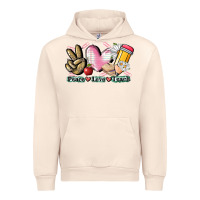 Sandshell Peace love teach Urban Hoodie - CowGirlArtShop
