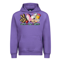 Tulip Peace love teach Urban Hoodie - CowGirlArtShop