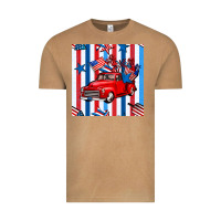 Vintage Camel 4th of july seamless pattern truck Vintage Tee - BundleAndBundleShop