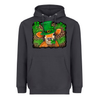 Smoke st patricks orange cow with leopard background Heavyweight Hoodie - Jasminsmagicworld