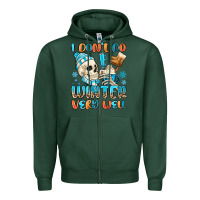 Sports Green i don't do winter very well Zipper Hoodie - MaliasSmallBusiness