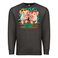 Smoke Cute Couple Pigs Premium Sweatshirt - Bettercallsaul