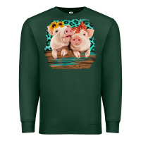 Sports Green Cute Couple Pigs Premium Sweatshirt - Bettercallsaul